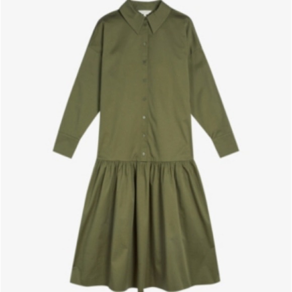 Ted Baker Ressa Oversized Shirt Dress in Olive size 6 Ted size 2 (see chart) - Picture 7 of 10